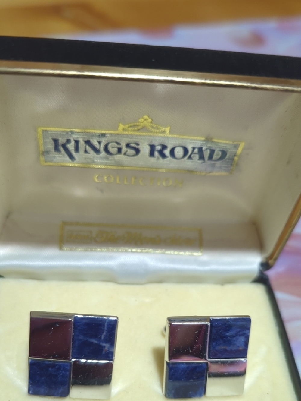 Vintage Kings Road Lapis Lazuli Cufflinks – Sears Men’s Store - Picture 3 of 15